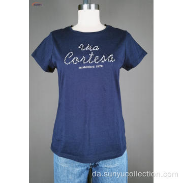 Ladie&#39;s Navy Short Sleeve T-Shirt